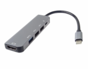 PremiumCord USB-C na HDMI + USB3.0 + 2x USB2.0 + PD(power delivery) adaptér