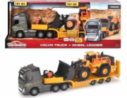 Simba Volvo Truck FH-16 s návěsem a kolovým nakladačem, autíčko