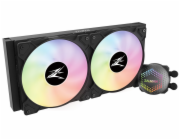 Zalman vodní chladič CPU ALPHA28 Black/ 2 x 140 mm / PWM / ARGB / černý