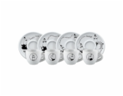 Sada 4 šálků na espresso BIALETTI CAROUSEL Porcelán 4x 50 ml Bílá