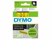 Dymo Páska D1 ORIGINÁL, černá na žluté, 12 mm x 7 m (S0720580)