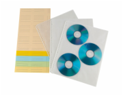 1x10 Hama CD-ROM-Index-Hüllen transparent-weiss          49835