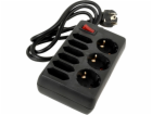 REV Tischsteckdose 9-fach 1,4 m mit Schalter schwarz