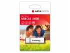 AgfaPhoto USB 2.0 stribrna 8GB 10512