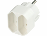 REV Euro-Doppelstecker weiß