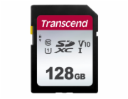 TRANSCEND SDXC karta 128GB 300S, UHS-I U3 V30 (R:100W:25 MB/s)