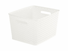 Úložný box RATTAN  Y  STYLE - L krémový