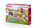 Schleich Třpytivý květinový dům s jednorožci jezerem a stájí