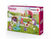 Schleich Třpytivý květinový dům s jednorožci jezerem a stájí