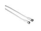 Hama SAT Connection Cable 3m F-plug/F-plug, white 11898