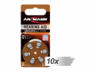 10x6 Ansmann Zinc-Air 312 (PR41) Hörgeräte Batterien