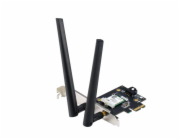 ASUS PCE-AXE5400, WiFi 6E PCI-E adaptér se 2 externími anténami. Podpora pásma 6 GHz, 160 MHz, Bluetooth 5.2