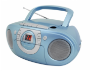 Soundmaster SCD5100BL/ CD přehrávač/ Přehrávač Kazet/ FM rádio/ Modrý