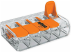 Wago Univerzální konektor 5x4mm2 transparentní oranžový s...
