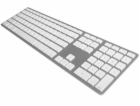 Bezdrátová klávesnice Matias Silver Silver UK (FK418BTLSB...