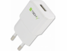 Techly Slim USB nabíječka 5V 2,1A bílá (022373)