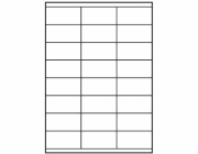 Štítky s logem A4, matné, bílé, 25 ks.