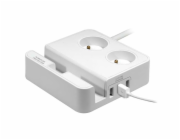 Logo 2 zásuvky, 3x USB, se stojanem na telefon (1017270)