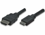 Techly HDMI Mini - HDMI kabel 1,8 m černý (ICOC-HDMI-B-015)