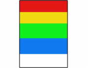 Štítky s logem A4, matné, barevný mix, 10 ks.