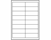 Štítky s logem A4, matné, bílé, 25 ks.