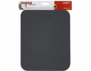 Měkká podložka pod myš s logem, černá (50150)