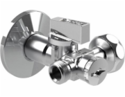 Arco Dvojitý rohový ventil s filtrem bez matice, proti usazování vodního kamene 1/2"x3/8"x3/4" (DUAL29)