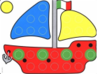 Quercetti MOZAIKOVÉ ŠABLONY FANTACOLOR JUNIOR - SADA MATE...