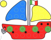 Quercetti MOZAIKOVÉ ŠABLONY FANTACOLOR JUNIOR - SADA MATEŘSKÉ ŠKOLY