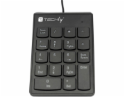 Klawiatura Techly SLIM Przewodowa Czarna PL (IDATA KP-BLKTY)