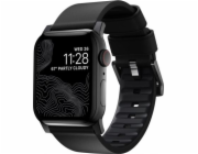 Nomad NOMAD Strap Modern Active Pro voděodolná kožená černá 42mm / 44mm konektor černý