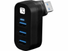 USB HUB Techly 3x USB-A 3.0 (IUSB3-HUB3-ROTB)