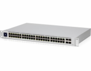 Ubiquiti UniFi Switch USW-48-POE - Přepínač - řízený - 48 x 10/100/1000 (32 PoE+) + 4 x gigabitů SFP - Lze montovat do rozvaděče, desktop - PoE+ (195 W)