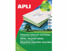Apli Ekologické etikety APLI, 210x297mm, obdélníkové, bílé