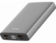 Powerbank Swissten Aluminum 10000 mAh Szary