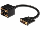 RR Adapter DVI-D  M na  2x DVI F