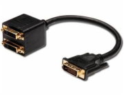 RR Adapter DVI-D  M na  2x DVI F