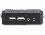 Přepínač Manhattan Kompaktní přepínač KVM 151252