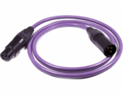 Melodika XLR - XLR kabel 2,5m fialový