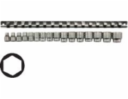 Sada nástrčných klíčů Teng 3/8 7-22mm 17ks (116660101)