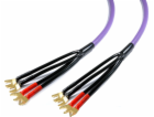Kabel Melodika Vidlice - Vidlice 1,5m fialová