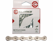 Clarks CLARK S YBN C10 Cyklistický řetěz SHIMANO CAMPAGNOLO SRAM (10 rychlostí, CP 1/2x11/128, délka 116 článků, šířka 5,9 mm, článek řetězu) Stříbrný standard