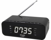 ADLER AD 1192b radio alarm clock black