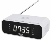Clock radio with wireless charger and FM