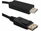 Qoltec DisplayPort – kabel HDMI 1 m černý (50435)