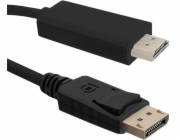 Qoltec DisplayPort – kabel HDMI 1 m černý (50435)