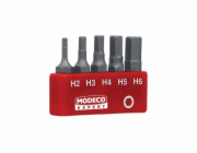 Modeco Bit sada 25mm HEX H2-H6 5ks - MN-15-514