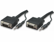 Manhattan D-Sub (VGA) - D-Sub (VGA) kabel 4,5 m černý (324311)