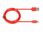 KABEL I-BOX USB 2.0 TYP C, 2A 1M ČERVENÝ