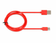KABEL I-BOX USB 2.0 TYP C, 2A 1M ČERVENÝ